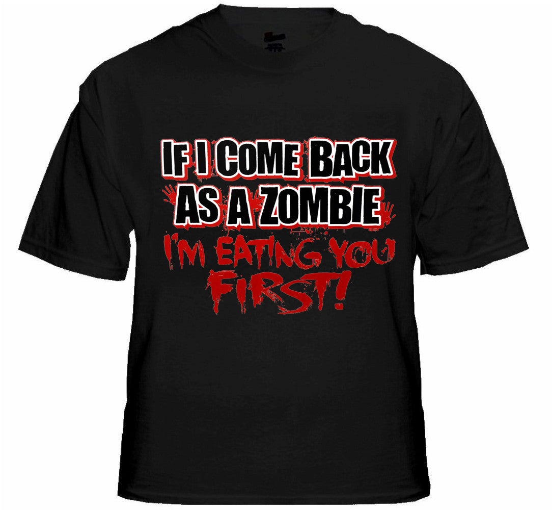 Zombie Tees - Eating You First Men's T-Shirt