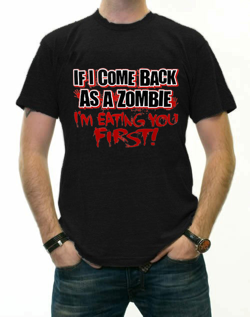 Zombie Tees - Eating You First Men's T-Shirt