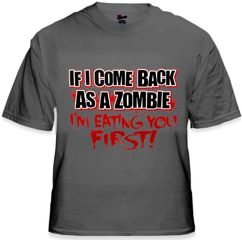 Zombie Tees - Eating You First Men's T-Shirt