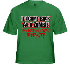 Zombie Tees - Eating You First Men's T-Shirt
