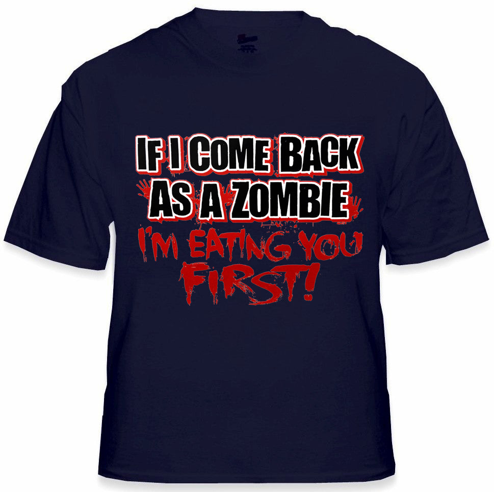 Zombie Tees - Eating You First Men's T-Shirt