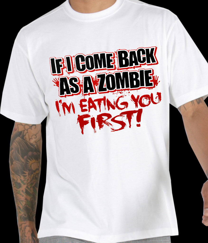 Zombie Tees - Eating You First Men's T-Shirt