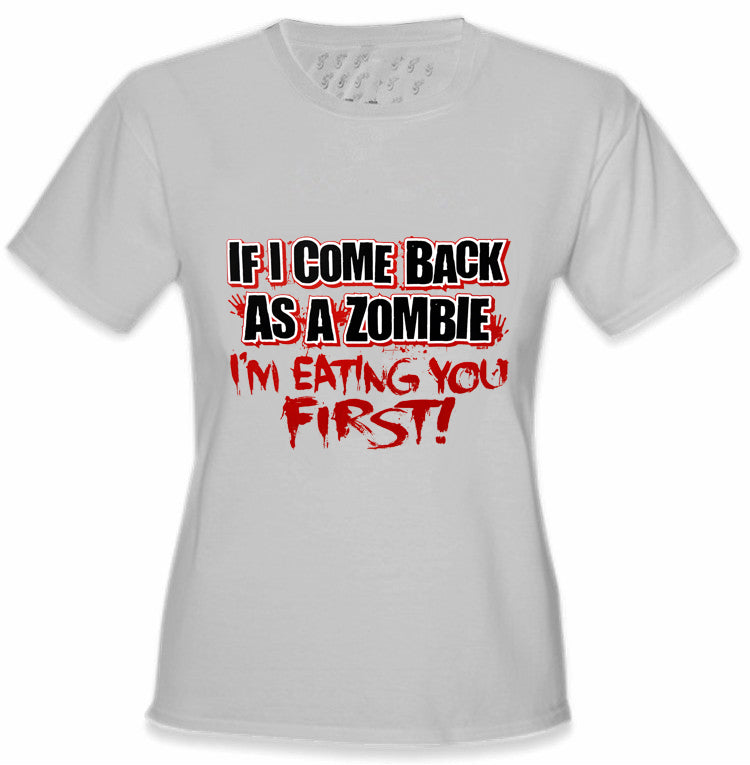 Zombie Tees - Eating Your First Women's T-Shirt
