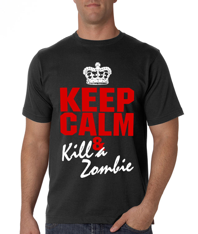 Zombie Tees - Keep Calm And Kill A Zombie Men's T-Shirt