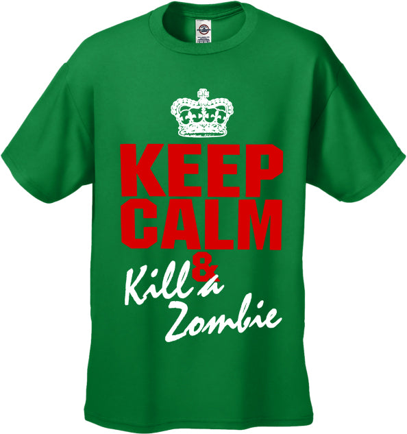 Zombie Tees - Keep Calm And Kill A Zombie Men's T-Shirt