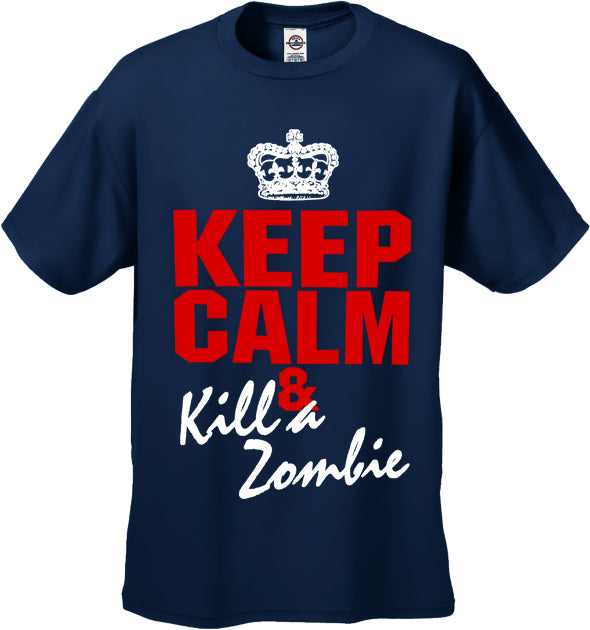 Zombie Tees - Keep Calm And Kill A Zombie Men's T-Shirt