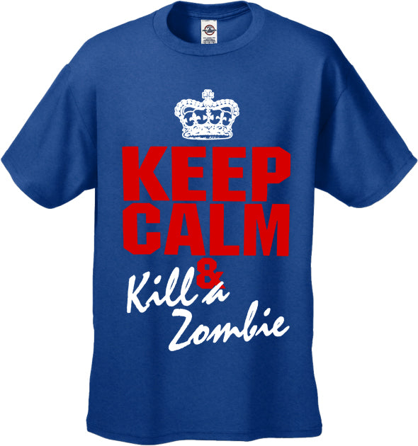 Zombie Tees - Keep Calm And Kill A Zombie Men's T-Shirt