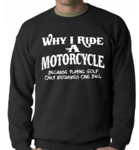 Crewneck Sweatshirt - Biker Style