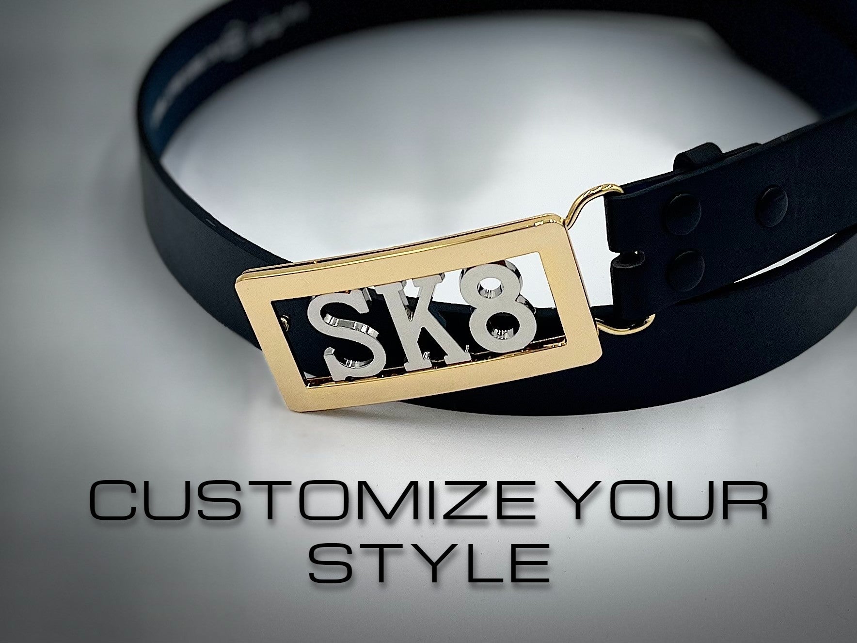 Customize your style with a custom name belt buckle 