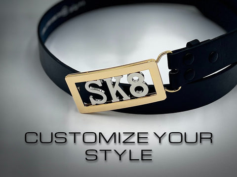 Customize your style with a custom name belt buckle 