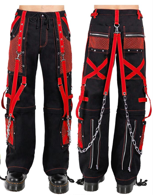 Tripp Darkstreet NYC - Electro Skull Bondage Pants (Black/Red) – Bewild