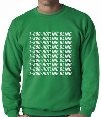 1-800-HotlineBling Adult Crewneck