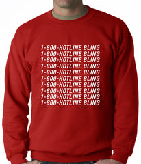 1-800-HotlineBling Adult Crewneck