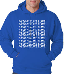 1-800-HotlineBling Adult Hoodie Royal Blue