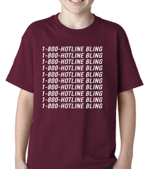 1-800-HotlineBling Kids T-shirt