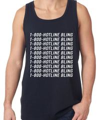 1-800-HotlineBling Tank Top Navy Blue