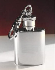 1 oz. Stainless Steel Flask Key Chain