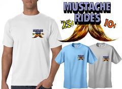 10 Cent Mustache Rides Men's T-Shirt (Pocket Print)