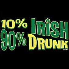 10% Irish 90% Drunk T-Shirt