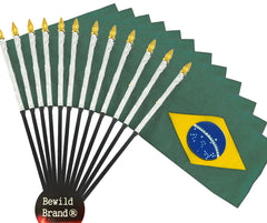 12 Pack of 4x6 Inch Brazil Flag (12 Pack)
