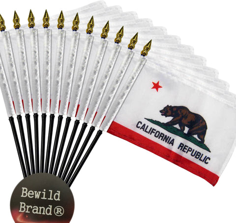 12 pack of 4x6 Inch California Flag (12 Pack)