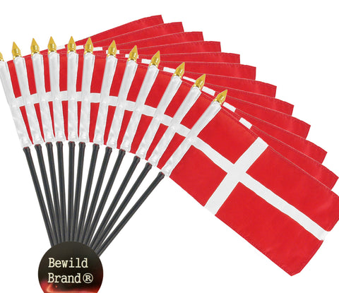 12 Pack of 4x6 Inch Denmark Flag (12 Pack)