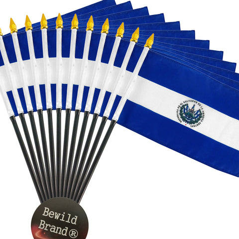12 Pack of 4x6 Inch El Salvador Flag (12 Pack)