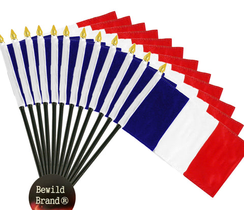 12 Pack of 4x6 Inch France Flag (12 Pack)