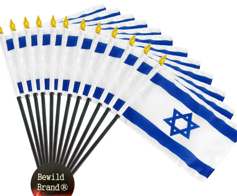12 Pack of 4x6 Inch Israel Flag (12 Pack)