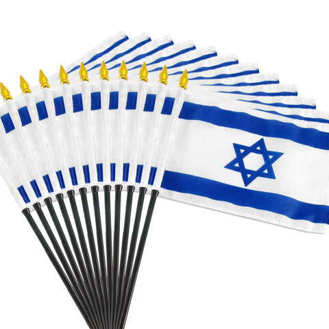 12 Pack of 4x6 Inch Israeli Flag (12 Pack)