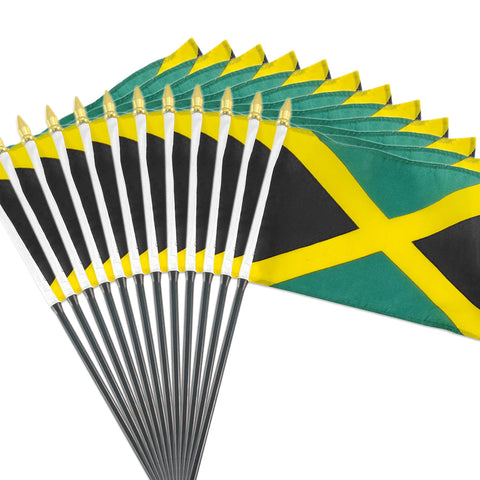 12 Pack of 4x6 Inch Jamaican Flag (12 Pack)