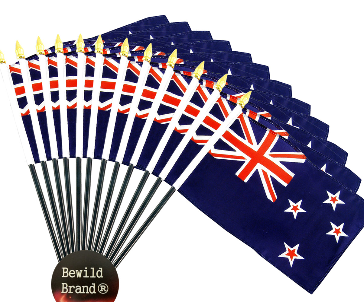 12 Pack of 4x6 Inch New Zealand Flag (12 Pack)