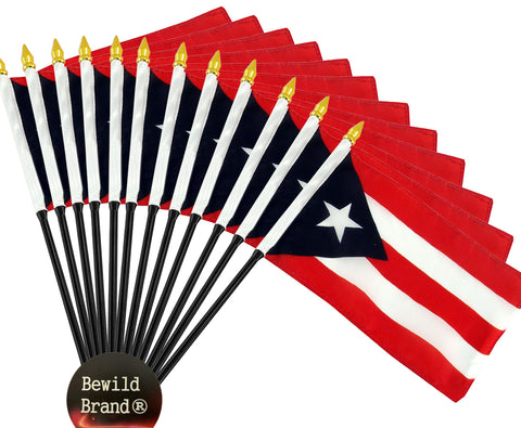12 Pack of 4x6 Inch Puerto Rico Flag (12 Pack)