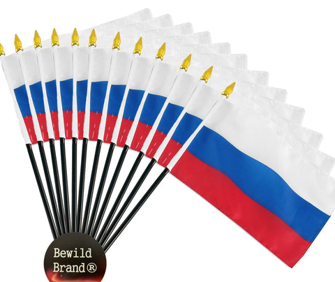 12 Pack of 4x6 Inch Russia Flag (12 Pack)