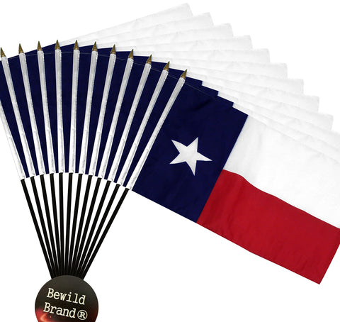 12 Pack of 4x6 Inch Texas State Flag (12 Pack)