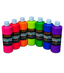 PV246 Neon Paint Splatters