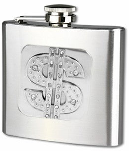 2 oz Stainless Steel Designer Hip Flask