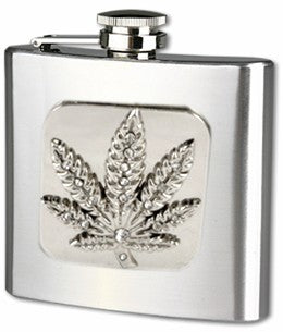 2 oz Stainless Steel Designer Hip Flask