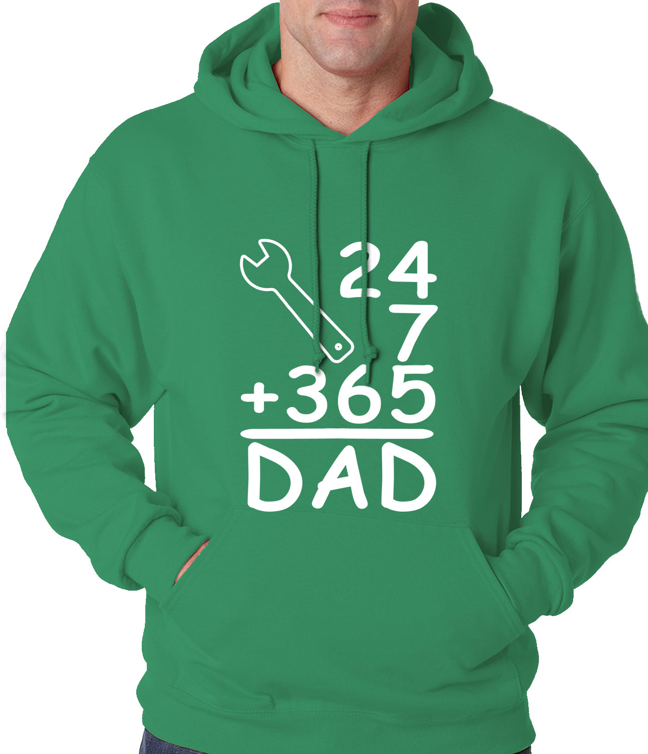 24+7+365 = Dad Father's Day Adult Hoodie