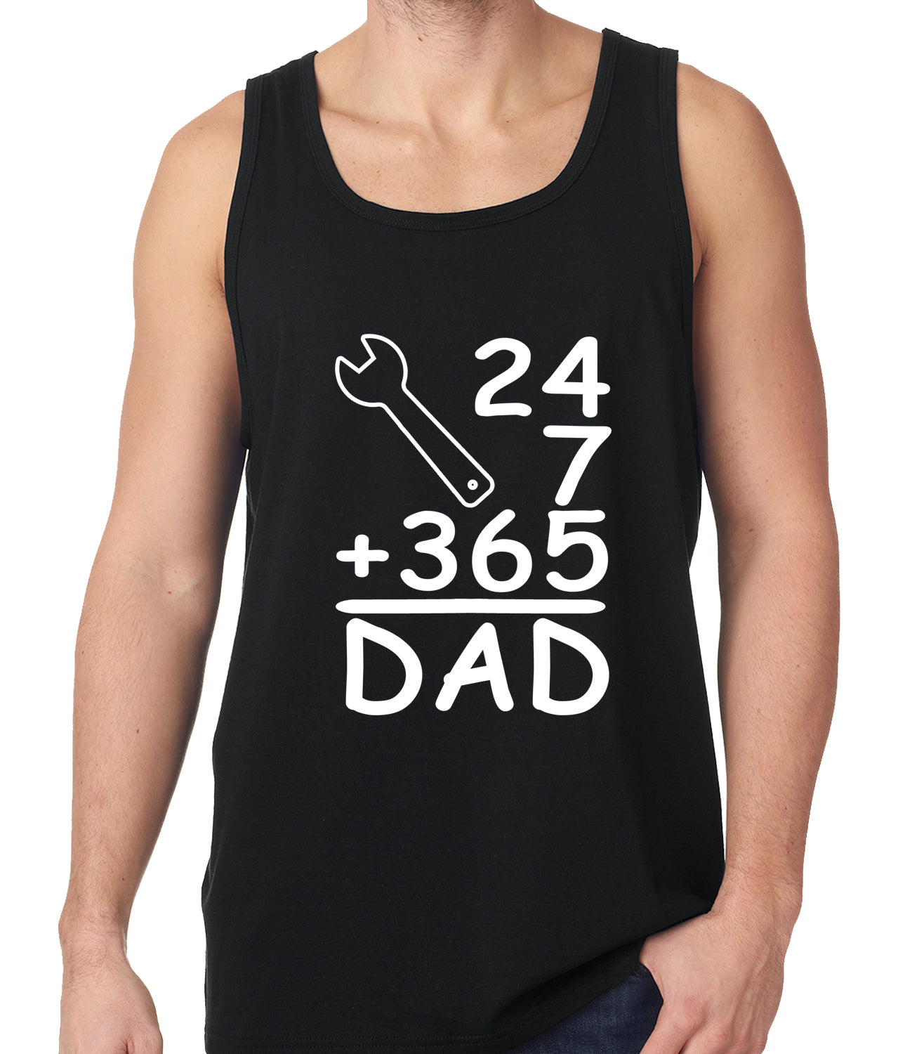 24+7+365 = Dad Father's Day Tank Top