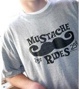 25 Cent Mustache Rides T-Shirt