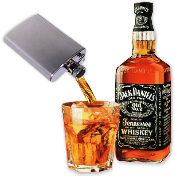 3 1/2 oz. Polished Stainless Steel Hip Flask