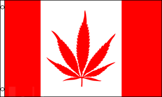 3 x 5 Canadian Pot Leaf Flag