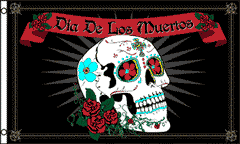 3 x 5 Day of the Dead Flag