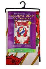 3D Grateful Dead 50th Anniversary Steal Your Face Tapestry 60 x 90"