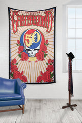 3D Grateful Dead 50th Anniversary Steal Your Face Tapestry 60 x 90"