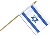 4" X 6" Israeli Flag