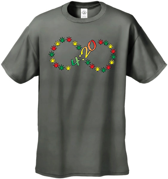 420 Infinity Pot Leaves Men's T- Shirt –