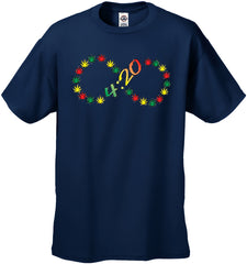 420 Infinity Pot Leaves Men's T- Shirt