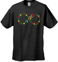 420 Infinity Pot Leaves Men's T- Shirt